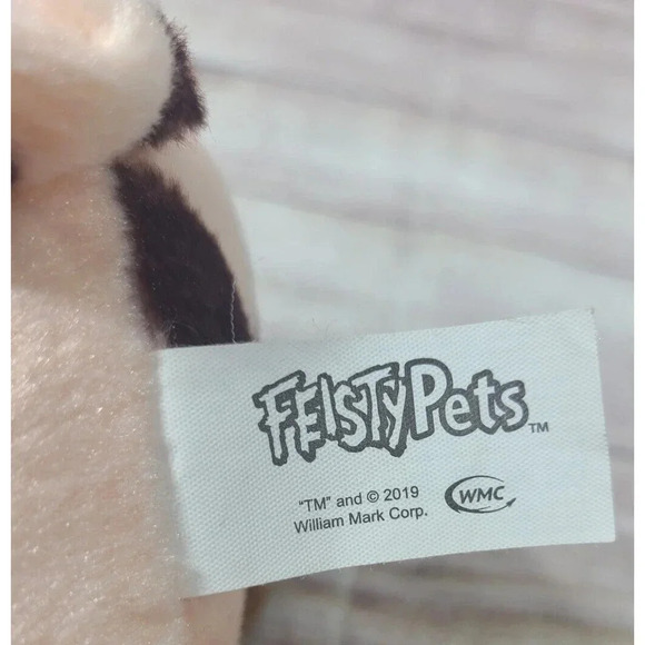 Feisty Pets Mort the Snort Plush Pig Stuffed Animal Toy Happy Angry 9" 2019 - Picture 4 of 4